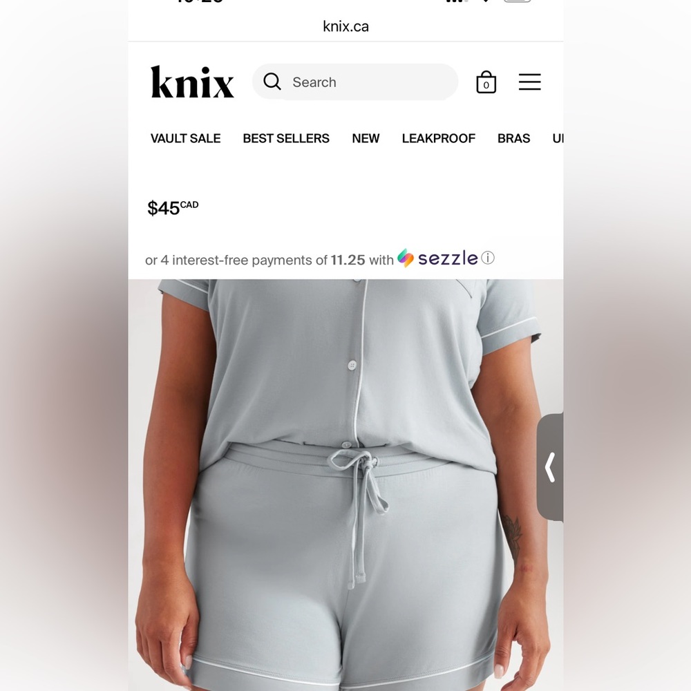 Knix Modal Sleep Top & Shorts